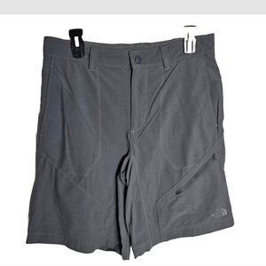 The North Face Men's Gray Cargo Hiking Outdoor Performance Shorts, Size 32
